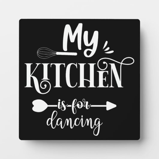 Grappig dat mijn keuken danst fotoplaat (Voorkant)