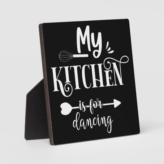 Grappig dat mijn keuken danst fotoplaat (Voorkant)