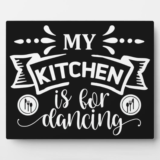 Grappig dat mijn keuken danst fotoplaat (Voorkant)