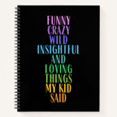 Grappig dat mijn Kind het leuk vond Notitieboek (Voorkant)