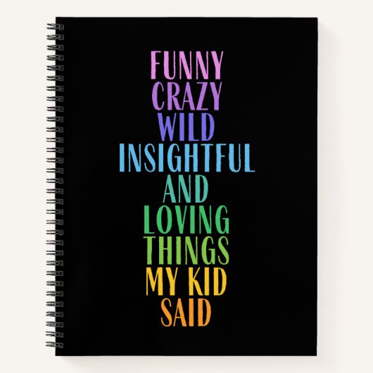 Grappig dat mijn Kind het leuk vond Notitieboek (Voorkant)