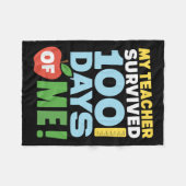 Grappig dat mijn leraar 100 dagen van mij overleef fleece deken (Voorkant (Horizontaal))