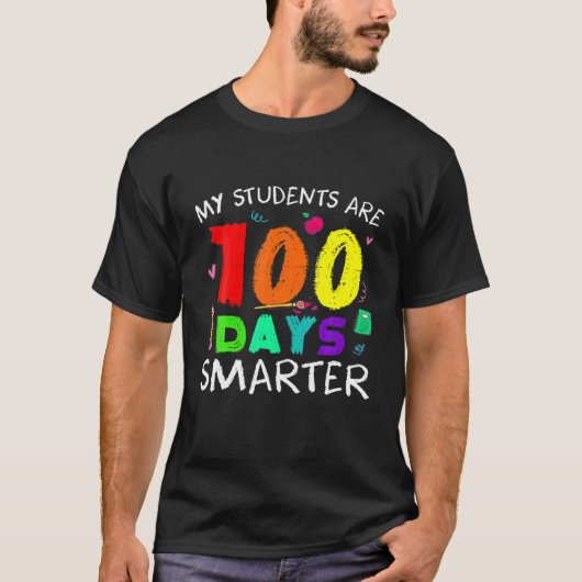 Grappig dat mijn studenten 100 dagen slimmere scho t-shirt (Voorkant)