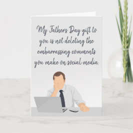 Grappig dat mijn Vaderdag je sociale media geeft Kaart