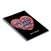 Grappig dat mijn vrouw me slaat met geestige man g notitieboek (Rechterzijde)