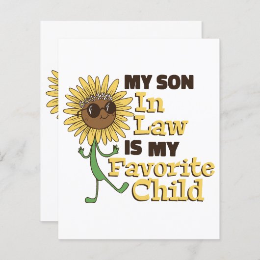 Grappig dat mijn zoon in de wet mijn favoriete kin (Voorkant / Achterkant)