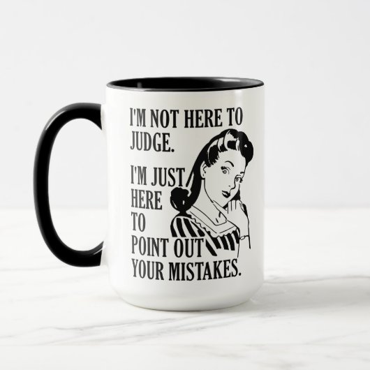 Grappig dat mokken "niet hier om te oordelen" (Links)