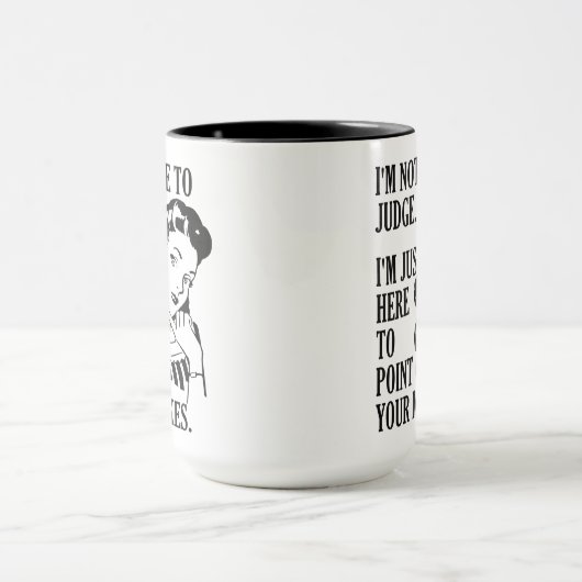 Grappig dat mokken "niet hier om te oordelen" (Midden)