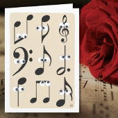 Grappig dat Muzieknoten goed van ons worden Kaart