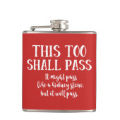 Grappig dat ook dit Motivatie citaat zal passeren Heupfles (Voorkant)