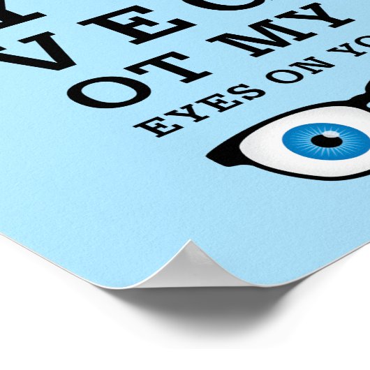 Grappig dat Opticien op je let Poster (Hoek)