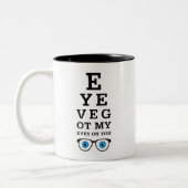 Grappig dat Opticien op je let Tweekleurige Koffiemok (Links)