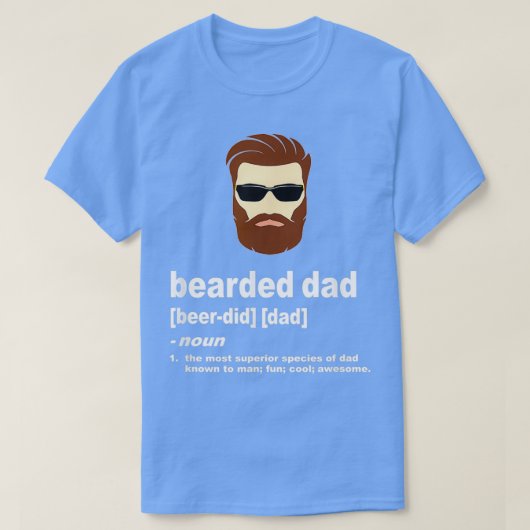 Grappig dat pap pap pakte met bruine haar of donke t-shirt (Design voorkant)