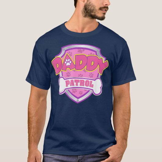 Grappig dat papa Patrol Dog mam pap voor mannen T-shirt (Voorkant)