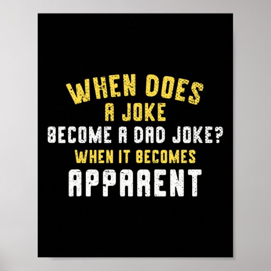 Grappig dat pappie een grapje maakt... poster (Voorkant)