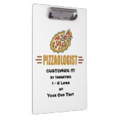 Grappig dat Pizza het personaliseert! Love Eat Piz Klembord (Rechts)