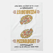 Grappig dat Pizza het personaliseert! Love Eat Piz Theedoek (Verticaal)