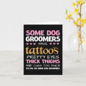 Grappig dat sommige hondentrimmers Tattoos hebben Kaart (Gele Bloem)