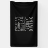 Grappig dat sommige meisjes echte meisjes gaan zwe spandoek (Verticaal)