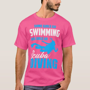 Grappig dat sommige meisjes echte meisjes zwemmen, t-shirt