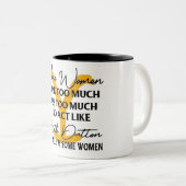 Grappig dat sommige vrouwen zich gedragen als Beth Tweekleurige Koffiemok (Voorkant rechts)