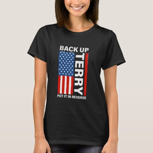 Grappig dat Terry het in omgekeerd Amerikaans heef T-shirt (Voorkant)