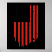 Grappig dat Trump danst code rood en wit Poster (Voorkant)