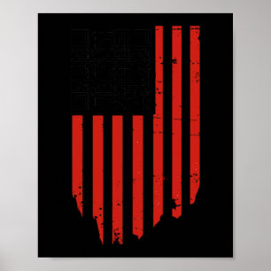 Grappig dat Trump danst code rood en wit Poster