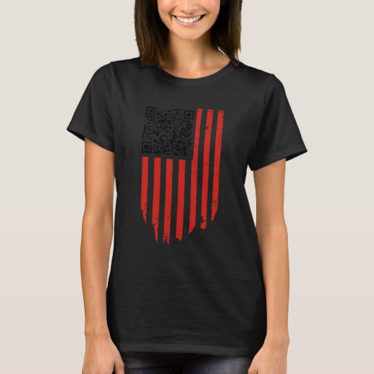 Grappig dat Trump danst code rood en wit T-shirt (Voorkant)