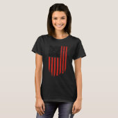 Grappig dat Trump danst code rood en wit T-shirt (Voorkant volledig)