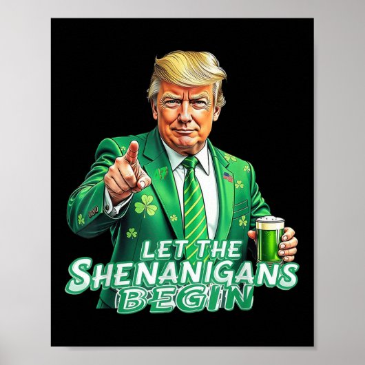 Grappig dat Trump de Shenanigans laat beginnen met Poster (Voorkant)