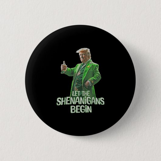 Grappig dat Trump de Shenanigans laat beginnen met Ronde Button 5,7 Cm (Voorkant)