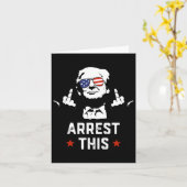 Grappig dat Trump deze middelvinger van Donald Tru Kaart (Gele Bloem)