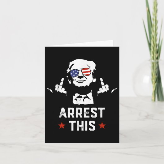 Grappig dat Trump dit Donald Trump-midden arrestee Kaart (Voorkant)