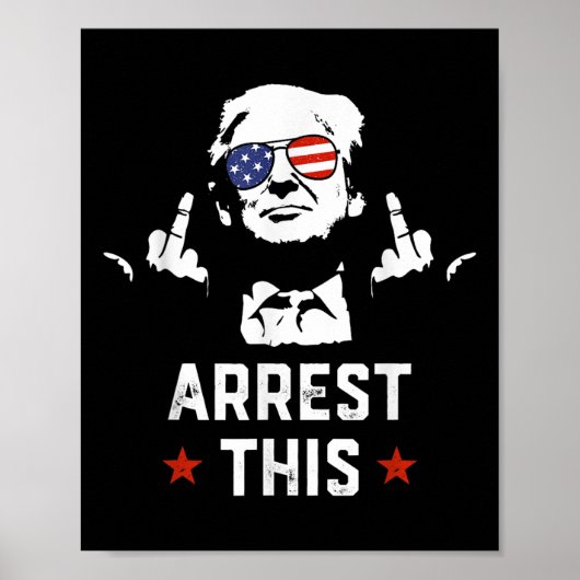Grappig dat Trump dit Donald Trump-midden arrestee Poster (Voorkant)
