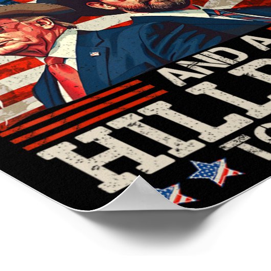 Grappig dat Trump een hillbilly en een kerel nodig Poster (Hoek)