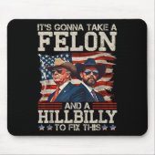 Grappig dat Trump een Hillbilly en een Muismat (Voorkant)