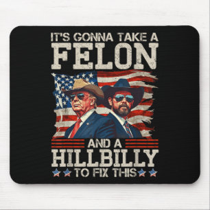 Grappig dat Trump een Hillbilly en een Muismat