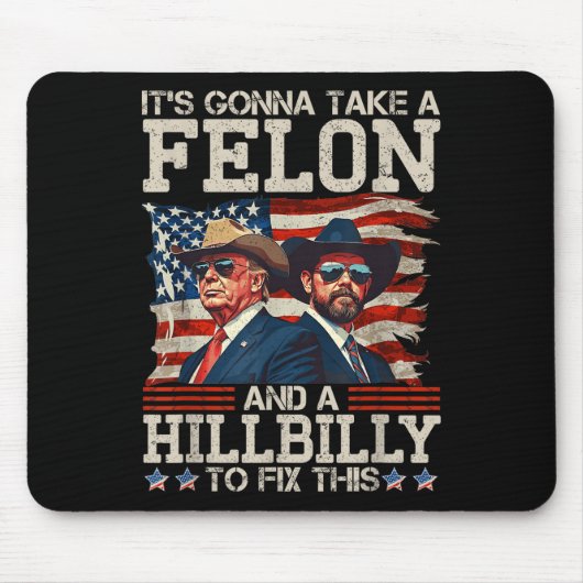 Grappig dat Trump een Hillbilly en een Muismat (Voorkant)