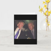 Grappig dat Trump en Biden roken Kaart (Gele Bloem)