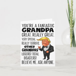 Grappig dat Trump je een fantastische opa geweldig Kaart