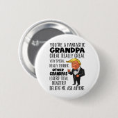 Grappig dat Trump je een fantastische opa geweldig Ronde Button 5,7 Cm (Voorkant /achterkant)