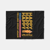 Grappig dat Trump weer geweldig is, gelukkig nieuw Fleece Deken (Voorkant (Horizontaal))