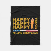 Grappig dat Trump weer geweldig is, gelukkig nieuw Fleece Deken (Voorkant)
