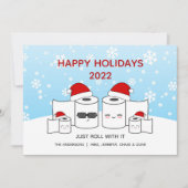 Grappig dat u gewoon doorrolt met de IT-papierfami Feestdagenkaart (Voorkant)