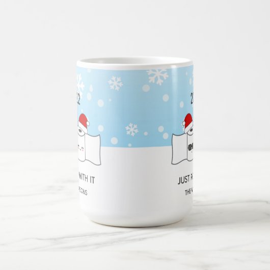 Grappig dat u gewoon met het toiletpapier doorrolt koffiemok (Center)