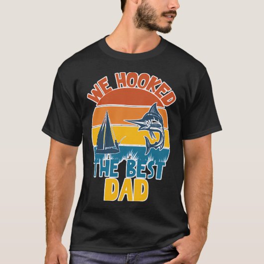 Grappig dat we de beste papa visten t-shirt (Voorkant)