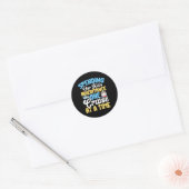 Grappig dat we de Erfenis van onze Kinderen uitgev Ronde Sticker (Envelop)