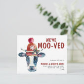 Grappig dat we de kerstvakantie met Koe hebben ver Aankondigingskaart (Staand voorkant)