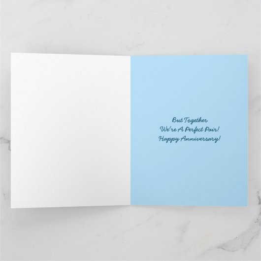 Grappig dat we de perfecte Jubileum maken Kaart (Binnen)